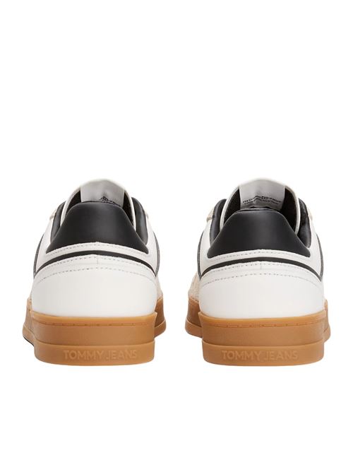 Sneaker ecrù in pelle Tommy Jeans | EM0EM01587TCR
